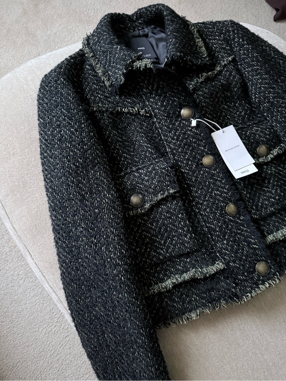 Mango Tweed Jacket - New - Picture 7 of 13